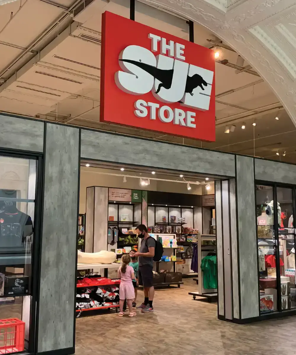 Storefront photo of the Field Museum Gift Shop - mobile version